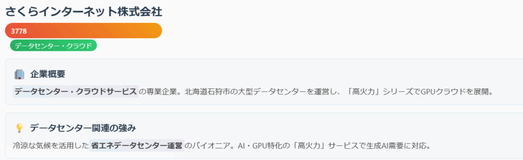 さくらインターネット（3778）