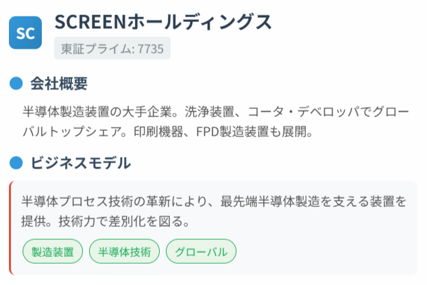 SCREENホールディングス（7735）