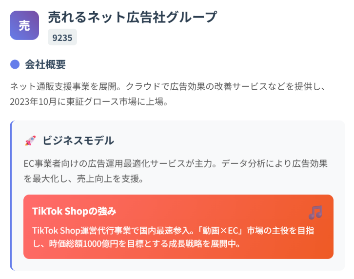 売れるネット広告社グループ〈9235〉