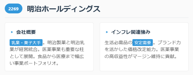 明治ホールディングス(2269)
