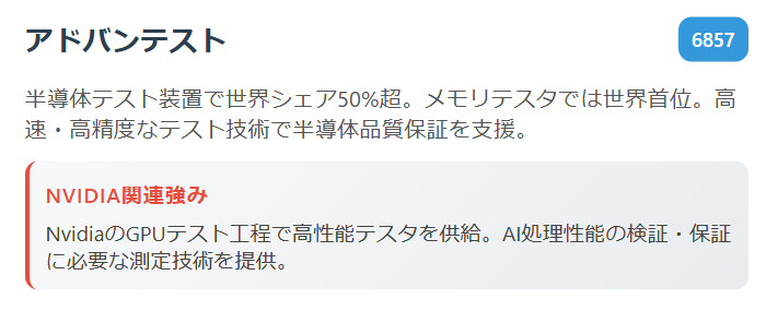 アドバンテスト(6857)