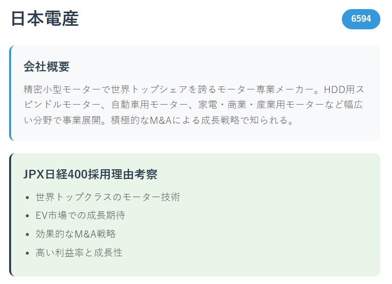 ニデック（旧：日本電産）（6594）