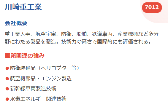 川崎重工業（7012）