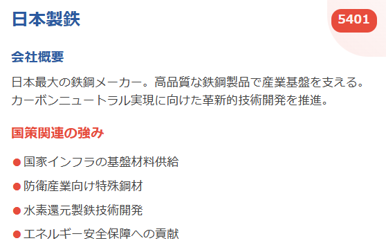 日本製鉄（5401）