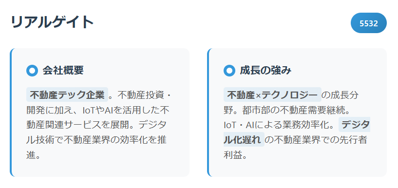 リアルゲイト(5532)