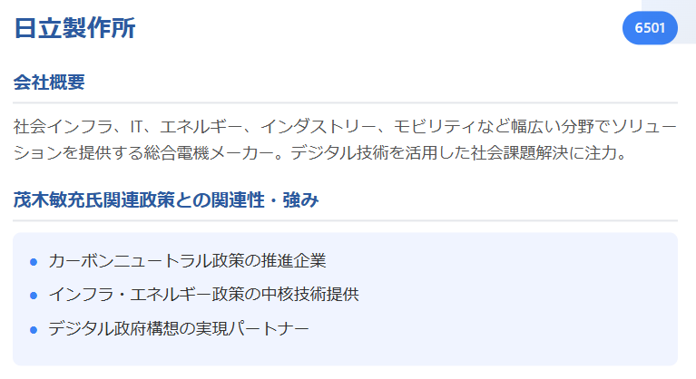 日立製作所(6501)