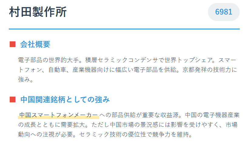 村田製作所（6981）