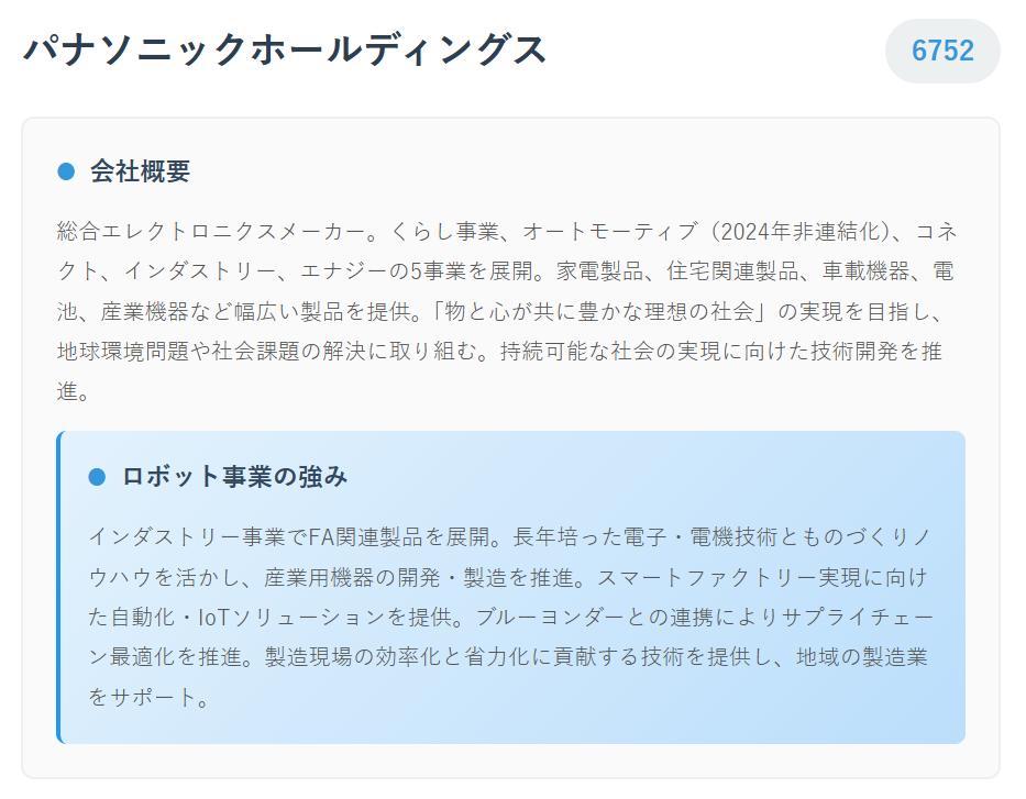 パナソニックホールディングス(6752)