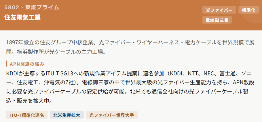 住友電気工業(5802)