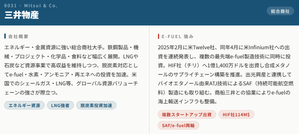 三井物産（8031）