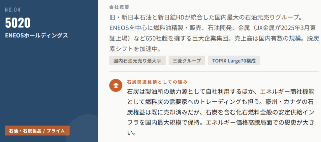 ENEOSホールディングス(5020)