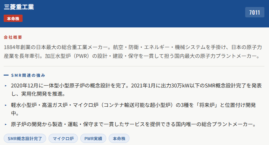 三菱重工業(7011)
