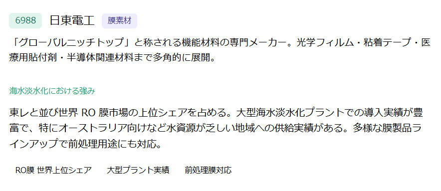 日東電工（6988）